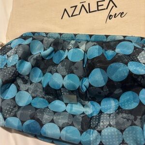 Azalea Love Blue Patterned Clutch Wristlet
